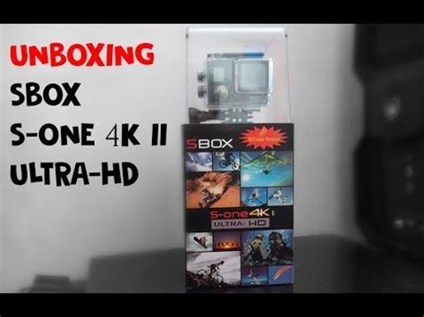 Unboxing Action Cam SBOX S ONE 4K II ULTRA HD YouTube