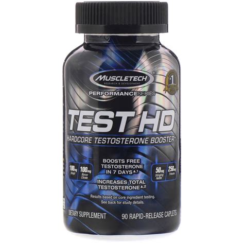 Muscletech Performance Series Test Hd Hardcore Testosterone Booster 90 Rapid Release Caplets