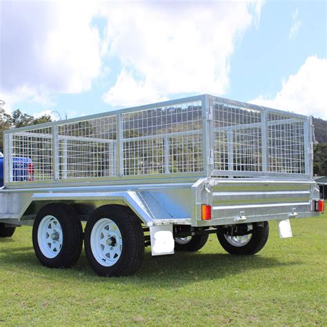 New X X X Hot Dipped Galvanized Double Axle Car Utility