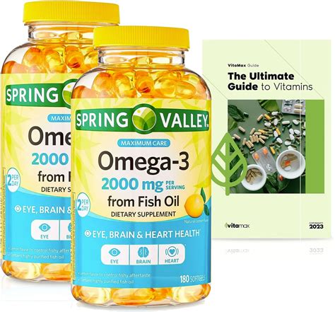 Amazon Spring Valley Omega From Fish Oil Mg Maximum Care