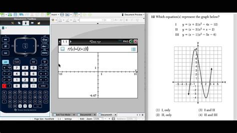 Using Ti Nspire Cx To Graph Multiple Functions Youtube