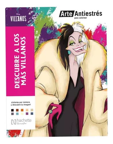 Libro Descubre La Imagen Villanos Secretos Disney Colorear