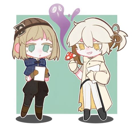 Ezra Theodore and Medicine Pocket chibi by 薄荷糖仔er on Weibo Reverse