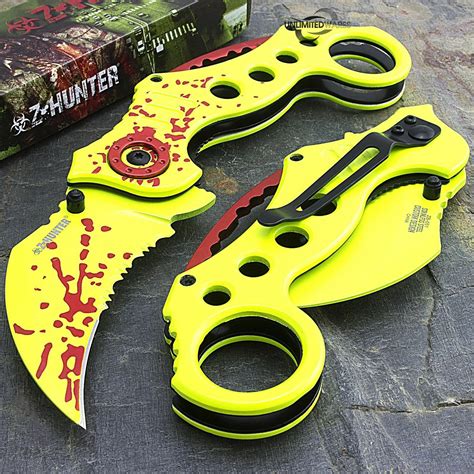 8 Zombie Hunter Assisted Opening Karambit Claw Blade Pocket Knife