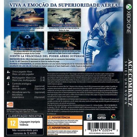 Ace Combat Skies Unknown Xbox One Seminovo Jogo M Dia F Sica