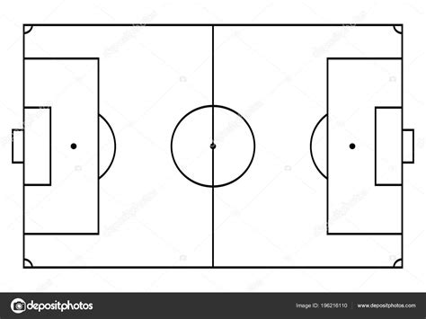 F Tbol Cancha F Tbol Fondo Deportivo Estilo Arte L Nea Vector De Stock