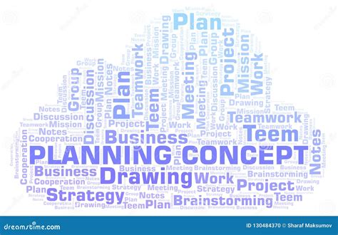 Planning Concept Word Cloud Stock Illustration Illustration Of Cloud