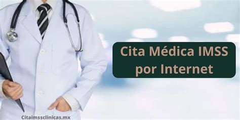 Cómo Agendar cita médica en IMSS por Internet