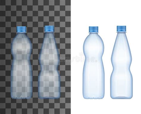 Plastic Fles Met Mineraalwater Op Alpha Transparante Achtergrond Het