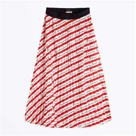 Scotch And Soda Pleated Satin Skirt Red Mr And Mrs Stitch