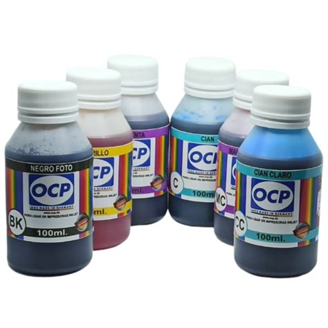 Tintas Ocp Alemana Para Epson Ecotank L850 L805 L800 1800 6x100ml