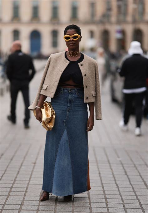 Move Aside Miniskirts—its All About The Denim Maxi Denim Maxi Skirt