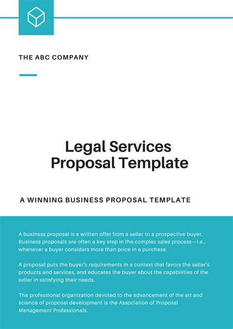 Legal Services Proposal Template Rfply Proposal Templates