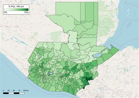 Guatemala Population Density Map