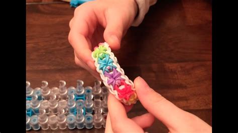 Easy Steps To A Starburst Rainbow Loom Bracelet Youtube