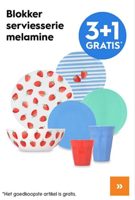 Serviesserie Melamine Aanbieding Bij Blokker