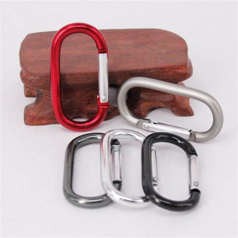 Jual Carabiner D Oval Polos Karabiner Gantungan Kunci Keychain Buckle