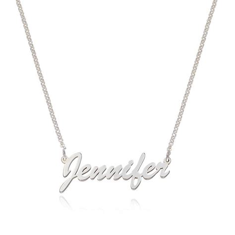 Silver Name Necklaces Mynamenecklace