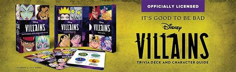 Amazon.com: Disney Villains Trivia Deck and Character Guide ...