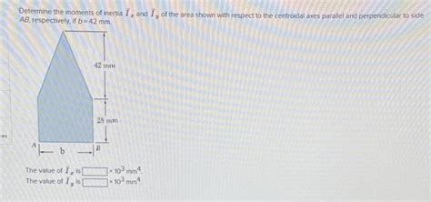 Solved Determine The Moment Of Inertia Ix And Iy Of The A
