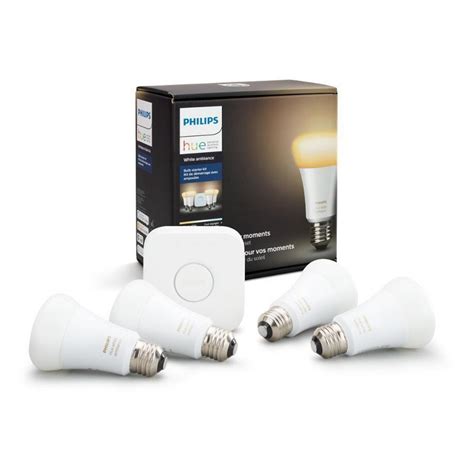 Philips Hue White Ambiance A19 LED 60W Equivalent Dimmable Smart