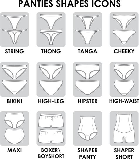 Panties Underwear Icons String Thong Tanga Cheeky Bikini Hipster Maxi