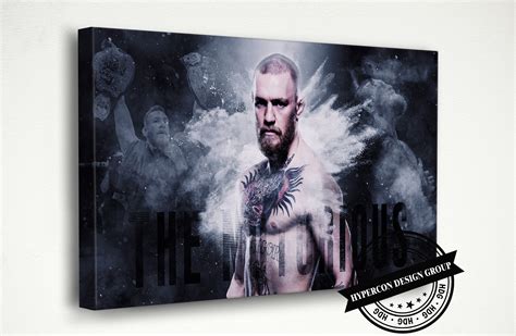 Conor Mcgregor The Notorious Art Canvas Poster Gift Wall Art Etsy Uk