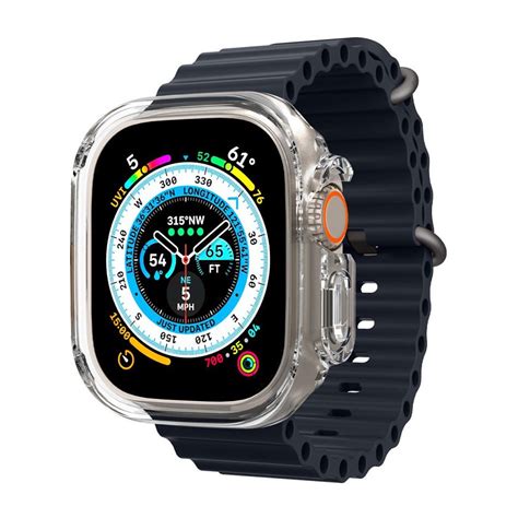 Spigen Ultra Hybrid Apple Watch Ultra Skal Transparent Sk Rmskydd