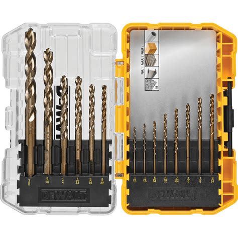 Dewalt Industrial Cobalt Drill Bit Set Pc With Toughcase Model