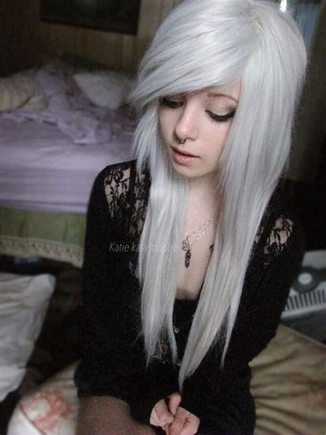 White Hair Scene Girl Tumblr