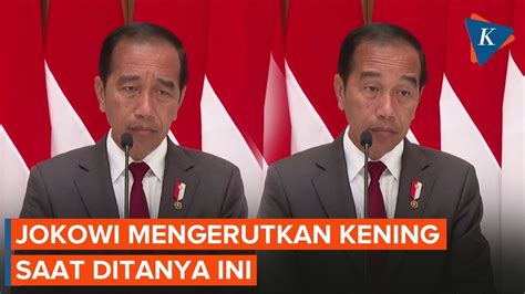 Jokowi Mengerutkan Kening Dan Angkat Alis Saat Ditanya Pembatasan BBM