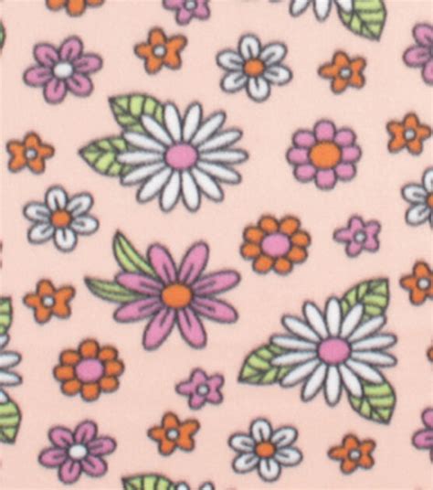 Pink And White Daisy Blizzard Fleece Fabric Joann