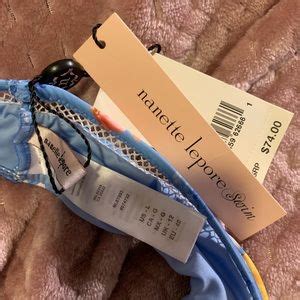 Nanette Lepore Swim Nwt Monaco Bouquet Tease One Shoulder Bikini