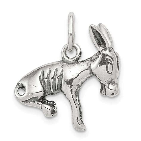 Sterling Silver Donkey Charm Precious Accents Ltd