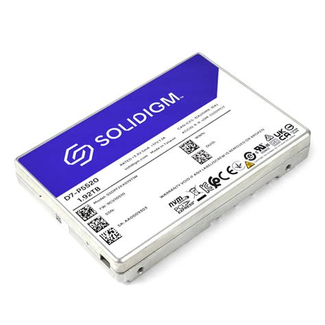 D7-P5520 1.92TB 2.5IN PCIE 4.0 GEN NO OPAL 1PK MM AA001929N (SSDPF2KX019T11Z)
