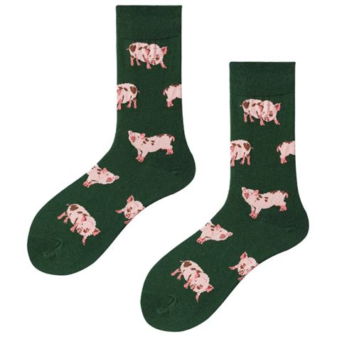 Женские носки, хлопок, Харадзюку, kawaii, лиса, собака, носки, зеленый ...