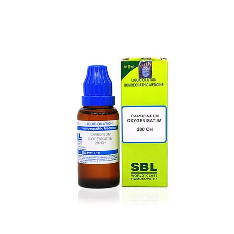 SBL Carboneum Oxygenisatum 200CH 30ml HomeoBasket