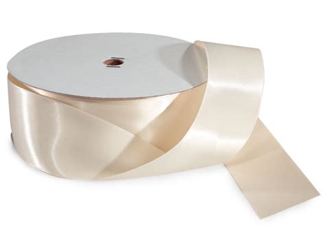 Ivory Double Faced Satin Ribbon 1 1 2 X 100 Yards Nashville Wraps