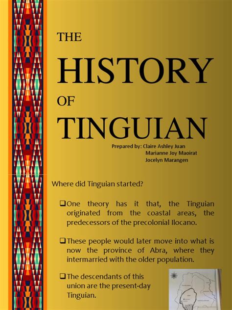 A Comprehensive Exploration of Tinguian History, Culture, and ...