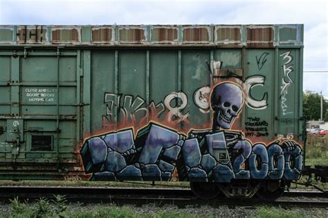 Freight Train Graffiti Art