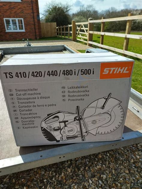 STIHL TS 410 Petrol Cut Off Saw With 300mm Cutter Disc 5056020108399 EBay