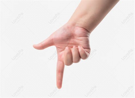 Single Hand Gestures Hand Light Hand Pointing Material Png White