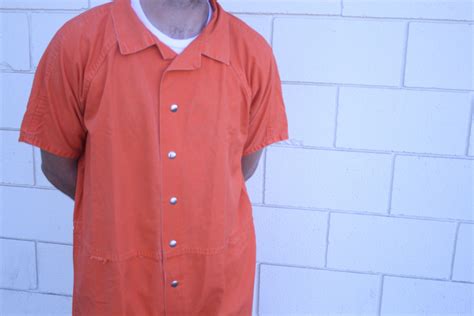 Prison Jail Inmate Penitentiary Orange Jumpsuit Costume Sizes 3xl To