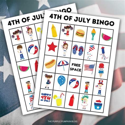 4th Of July Bingo Cards Free Printable Bingo Game