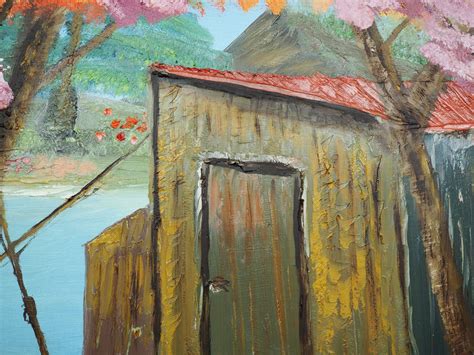 Georgiou Fine Art | Fishermen's hut (80 x 80 cm) (Series 2)