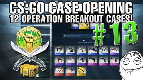 Cs Go Case Opening Operation Breakout Cases Youtube