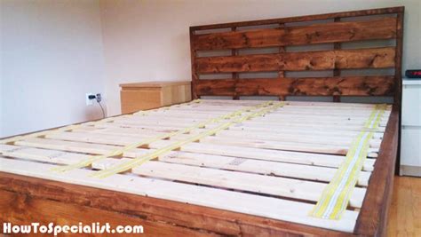 Diy Queen Platform Bed With Headboard Howtospecialist How To Build