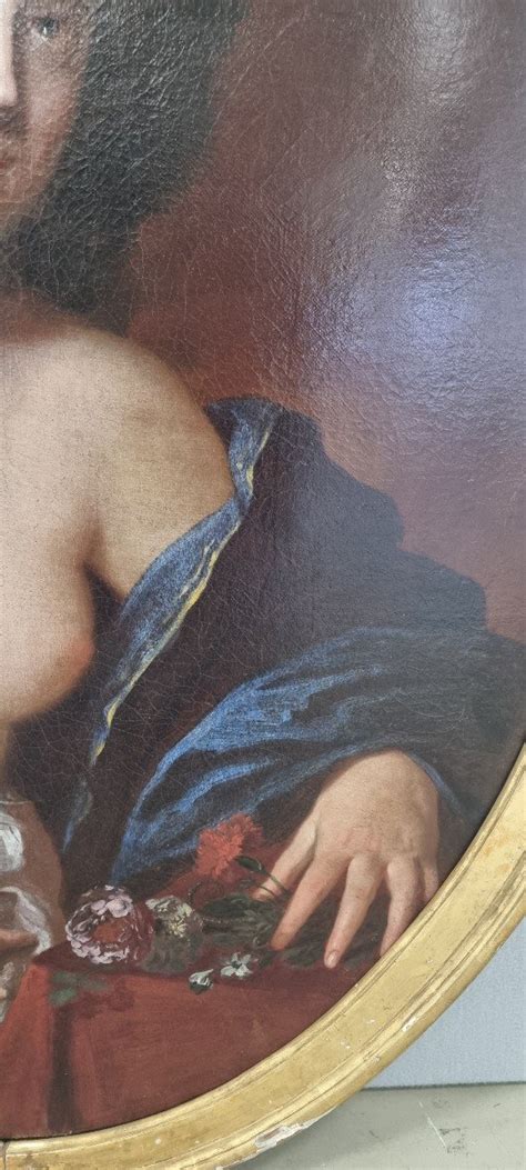 Proantic Naked Woman Oil On Canvas Seventeenth Century