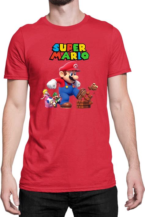 Giant Mario męska koszulka Super Mario Bros Luigi Bowser Man 2XL