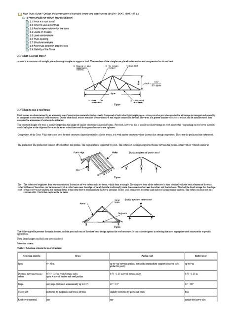 2 Principles Of Roof Truss Design Pdf Truss Roof